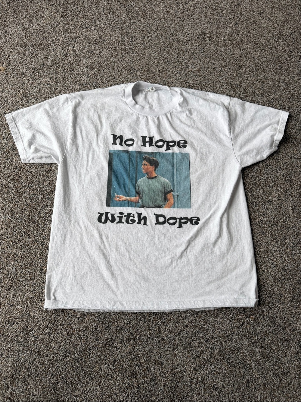 No Hope With Dope Friends Ross Meme Graphic T Shirt Pro Club White 2XL Funny